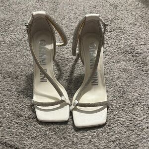 Gianni Bini White Strappy Heels